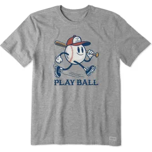 Men's Play Ball Mascot Short Sleeve Tee Life is Good