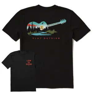 Men's Play Outside Guitar Landscape Short Sleeve Tee Life is Good