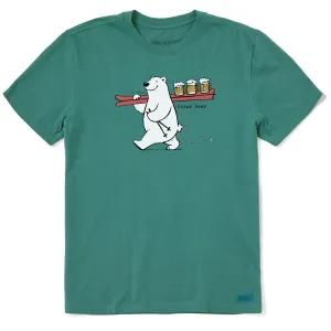 Men's Polar Beer Ski Beer Serve Short Sleeve Crusher Tee Life is Good