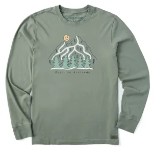 Men's Positive Altitude Mountain Long Sleeve Crusher Tee Life is Good