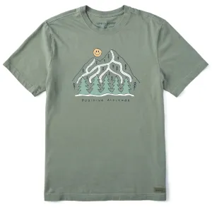 Men's Positive Altitude Mountain Short Sleeve Crusher Tee Life is Good