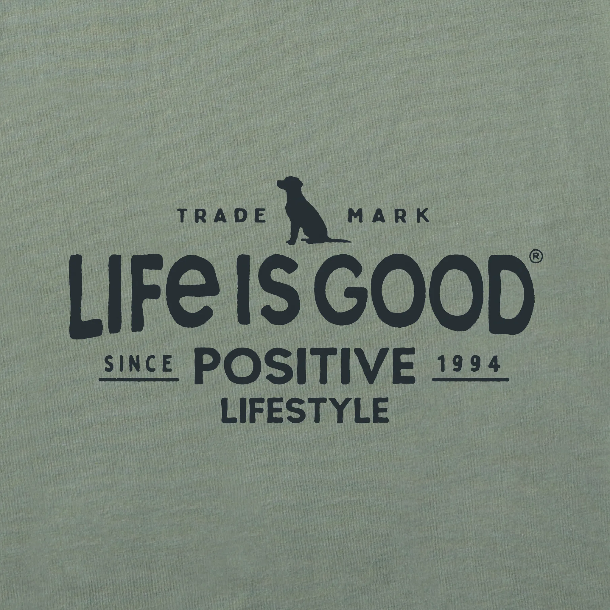 Men's Positive Lifestyle Dog Short Sleeve Tee Life is Good