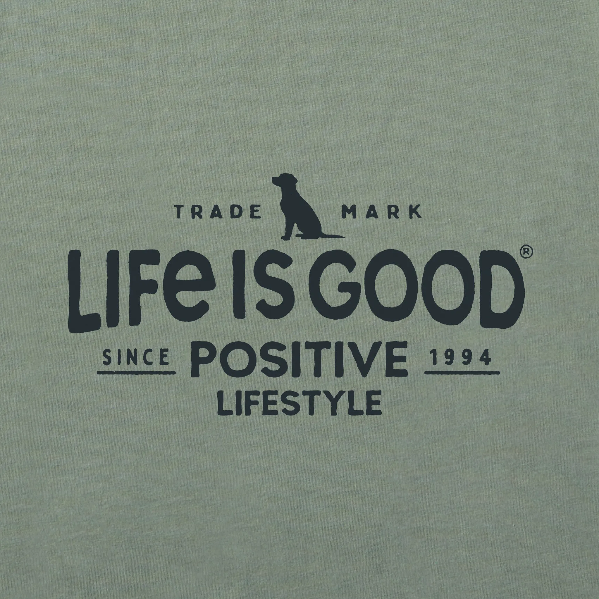 Men's Positive Lifestyle Dog Short Sleeve Tee Life is Good