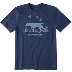 Men's Power Point Hunting Dog Short Sleeve Crusher Tee Life is Good