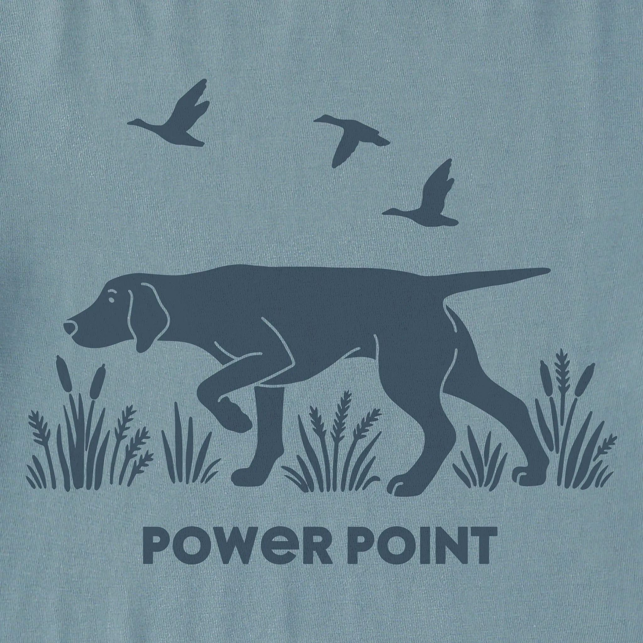 Men's Power Point Hunting Dog Short Sleeve Crusher Tee Life is Good