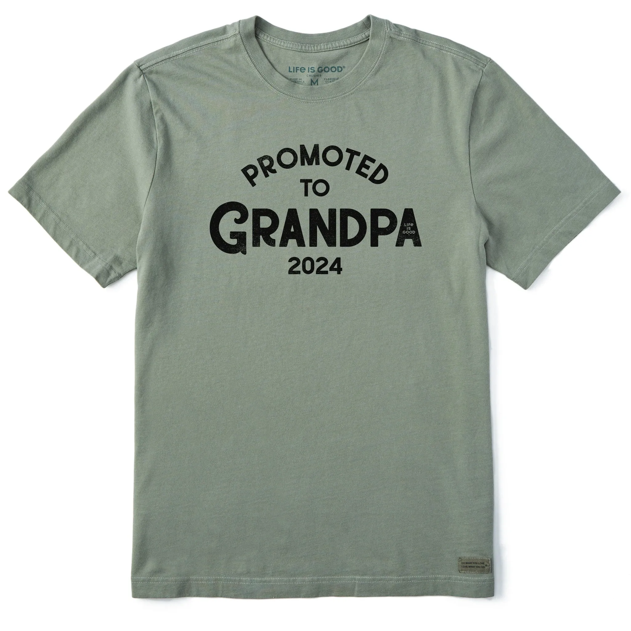 Men's Promoted to Grandpa 2024 Short Sleeve Tee Life is Good