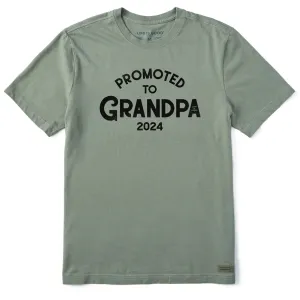 Men's Promoted to Grandpa 2024 Short Sleeve Tee Life is Good