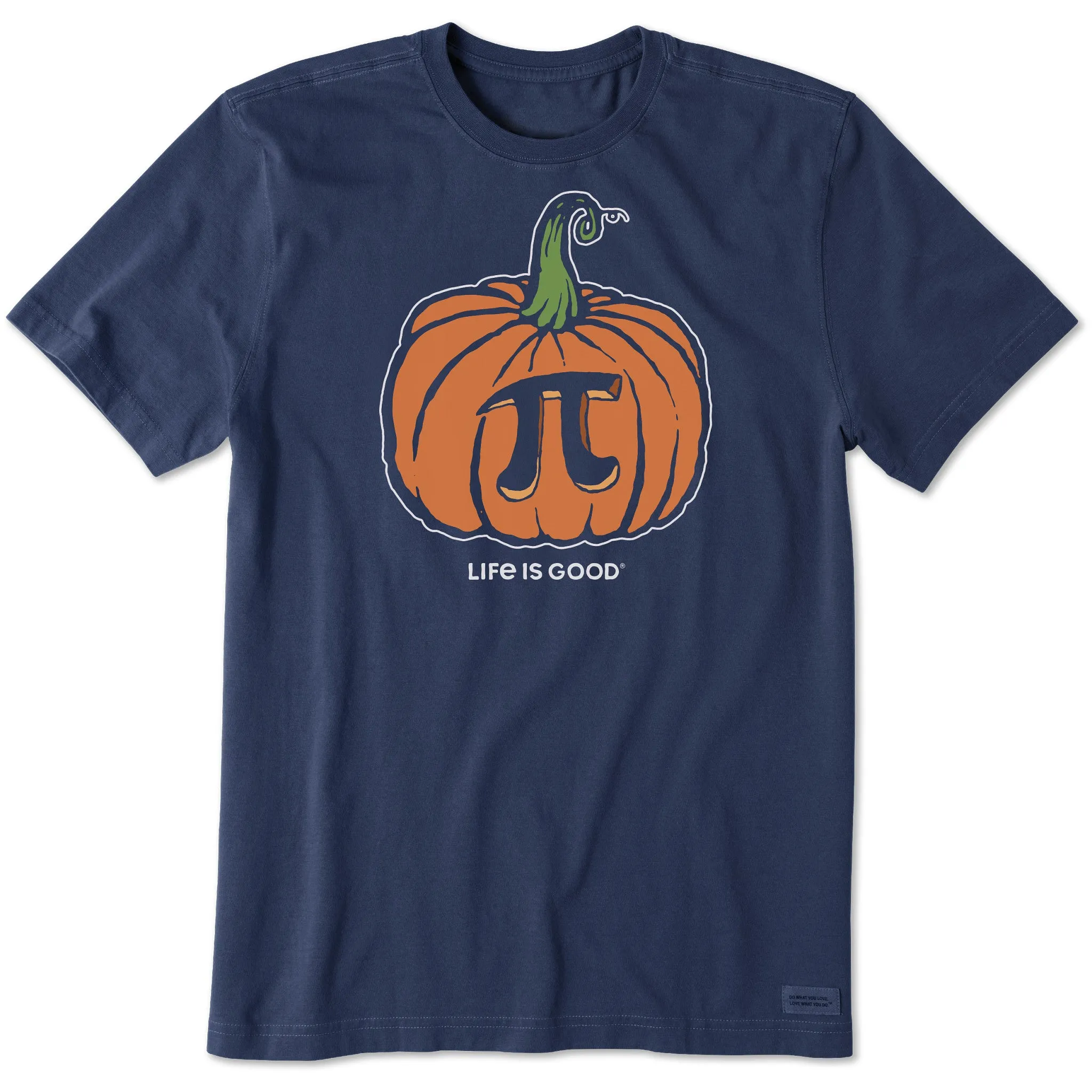 Men's Pumpkin Pi Short Sleeve Crusher Tee Life is Good