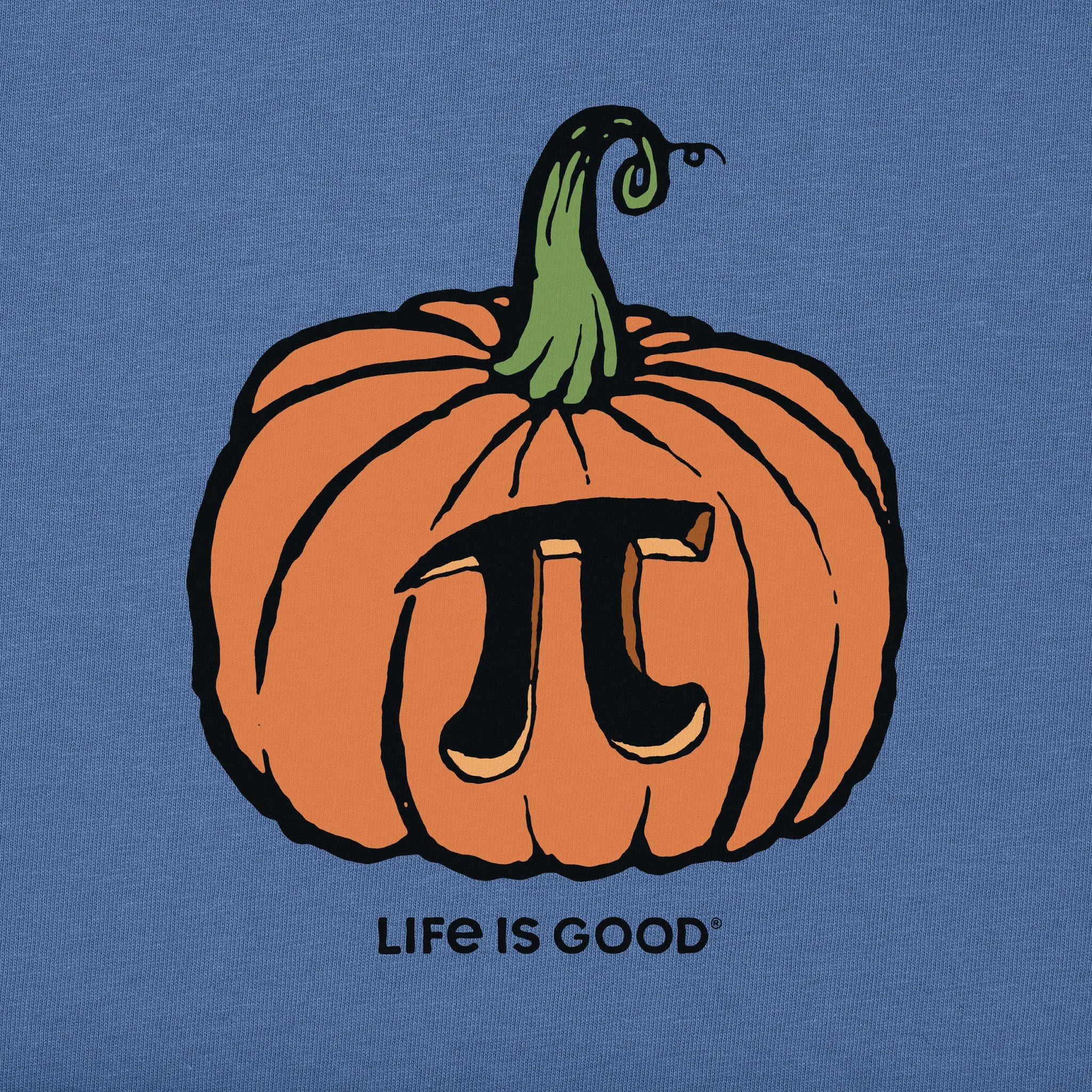 Men's Pumpkin Pi Short Sleeve Crusher Tee Life is Good