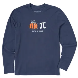 Men's Pumpkin   Pie Long Sleeve Crusher Tee Life is Good