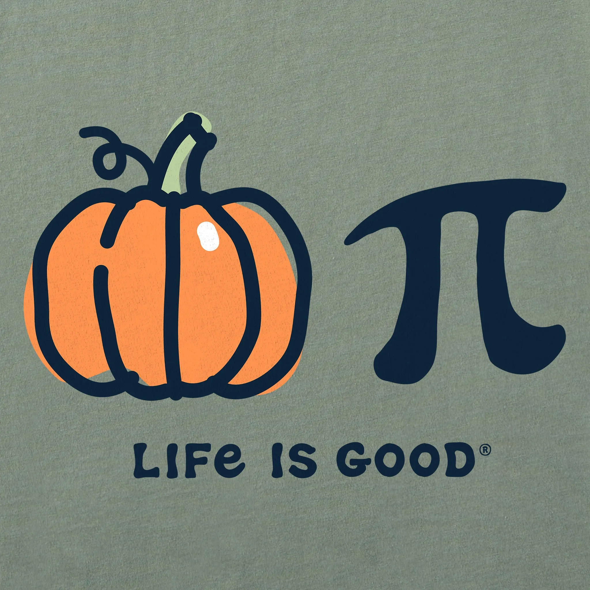 Men's Pumpkin   Pie Long Sleeve Crusher Tee Life is Good