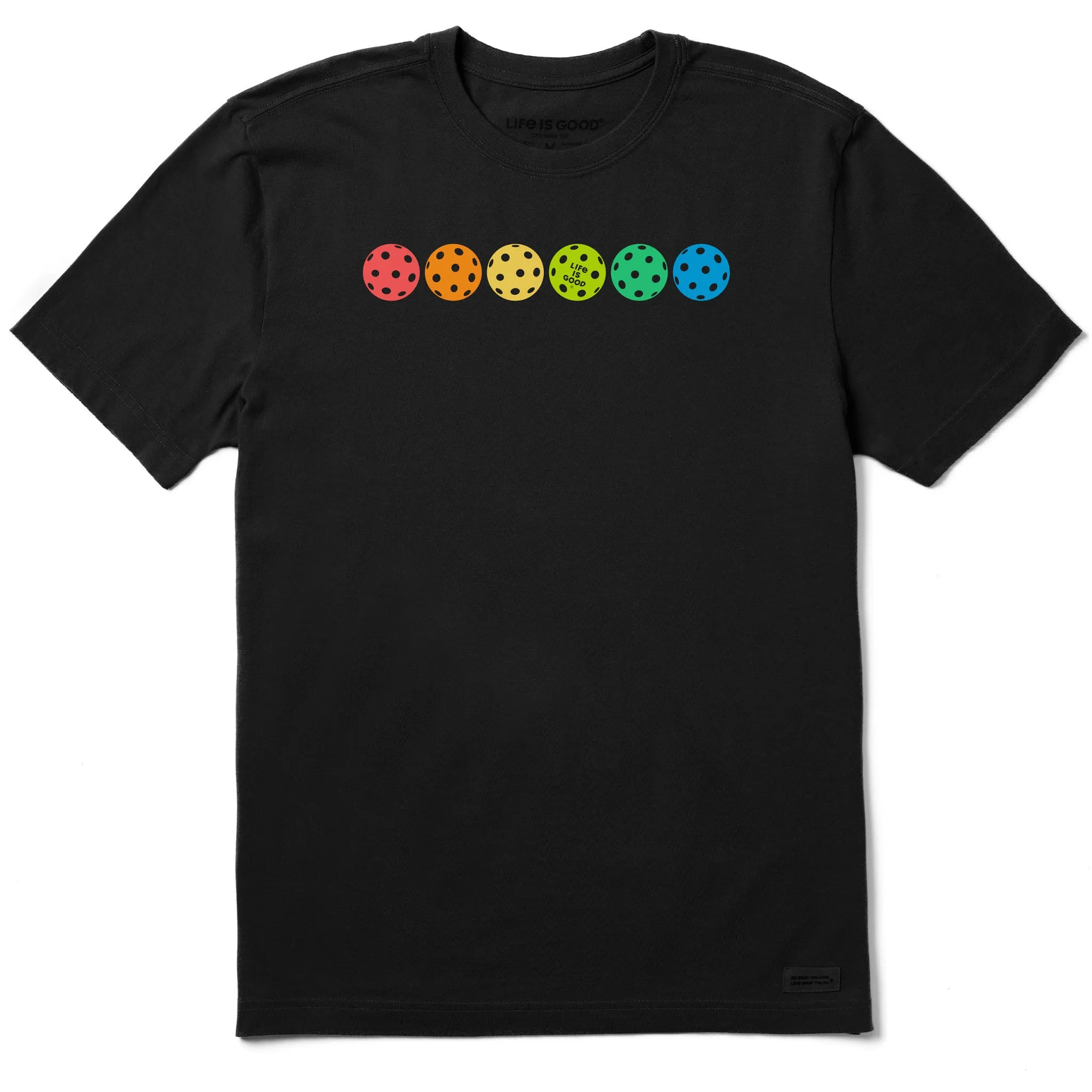 Men's Rally Pickleball Spectrum Short Sleeve Tee Life is Good