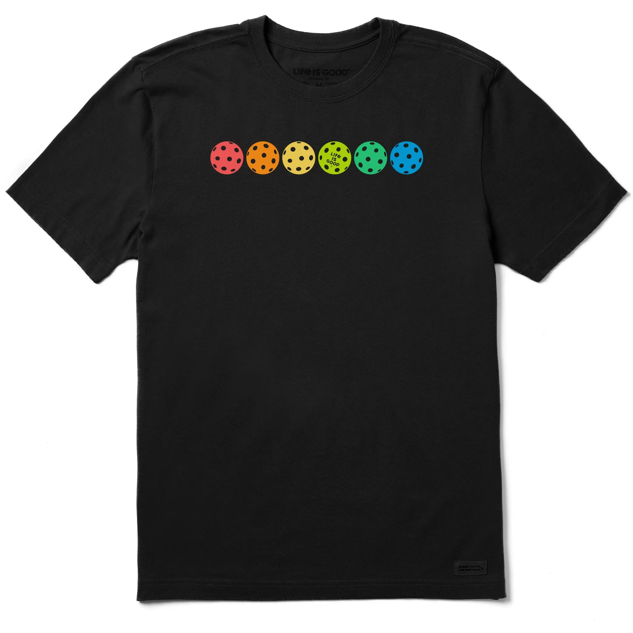 Men's Rally Pickleball Spectrum Short Sleeve Tee Life is Good