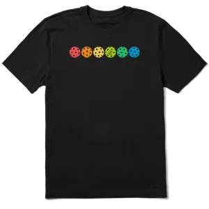 Men's Rally Pickleball Spectrum Short Sleeve Tee Life is Good