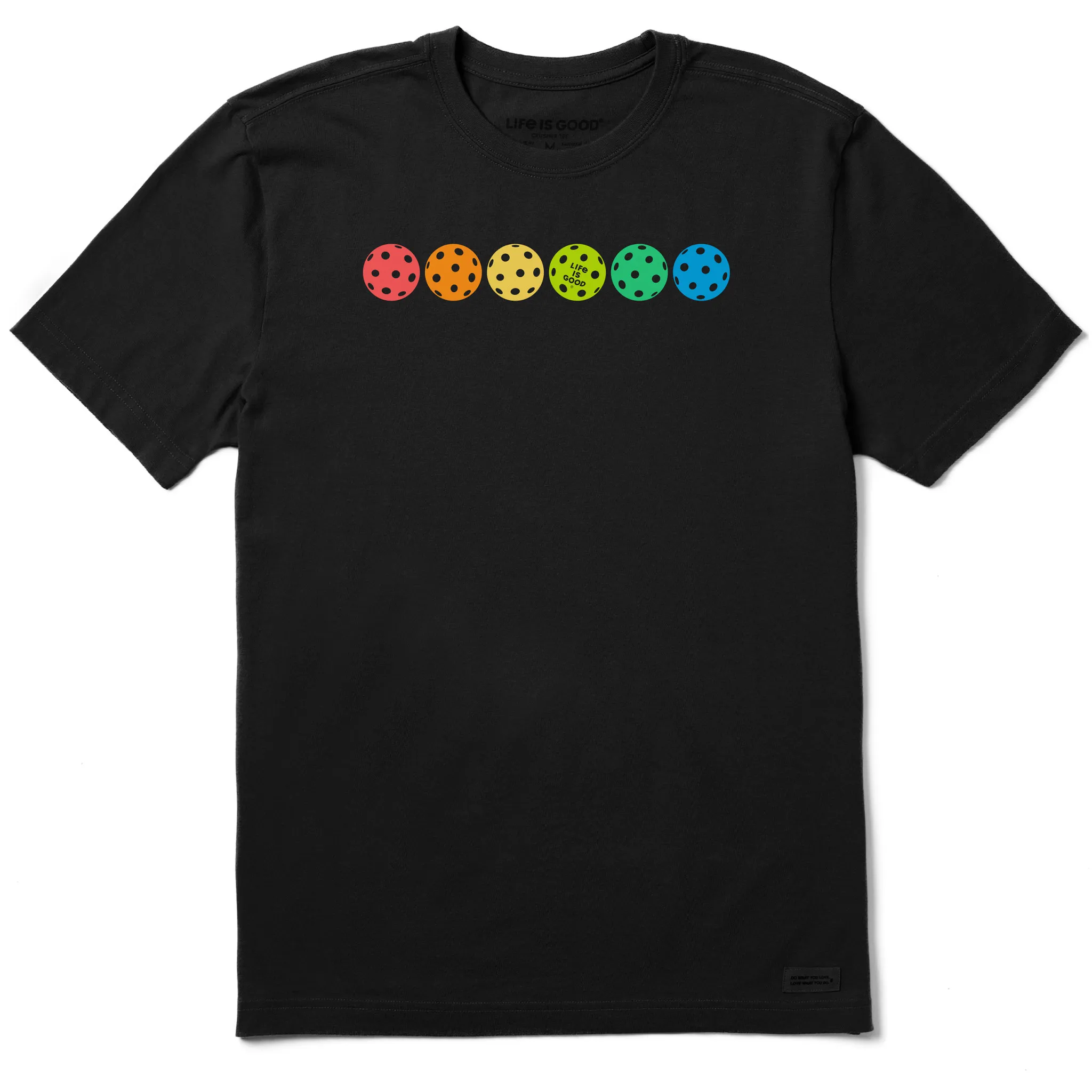Men's Rally Pickleball Spectrum Short Sleeve Tee Life is Good