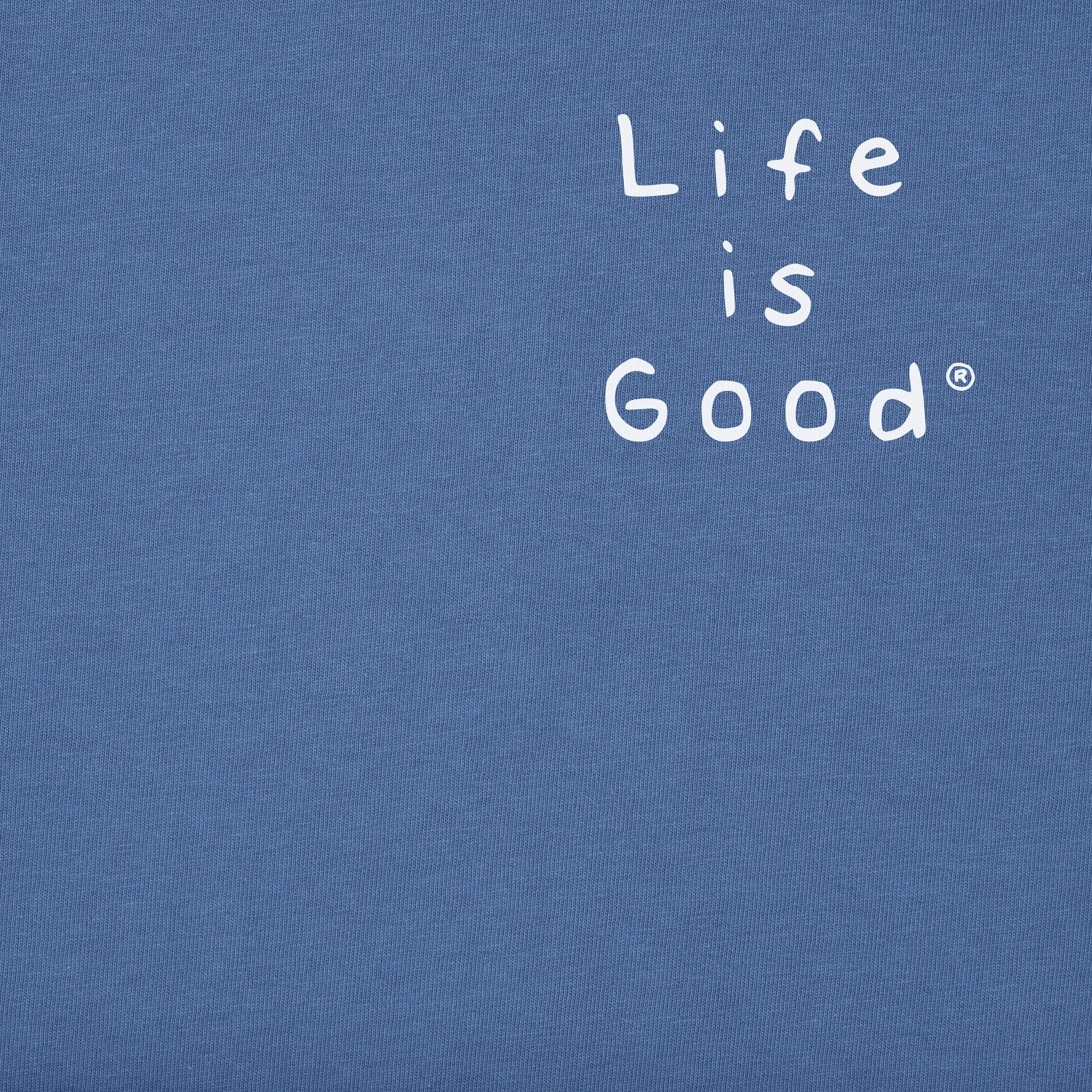 Men's Really Good Day Chicken Coffee Short Sleeve Tee Life is Good