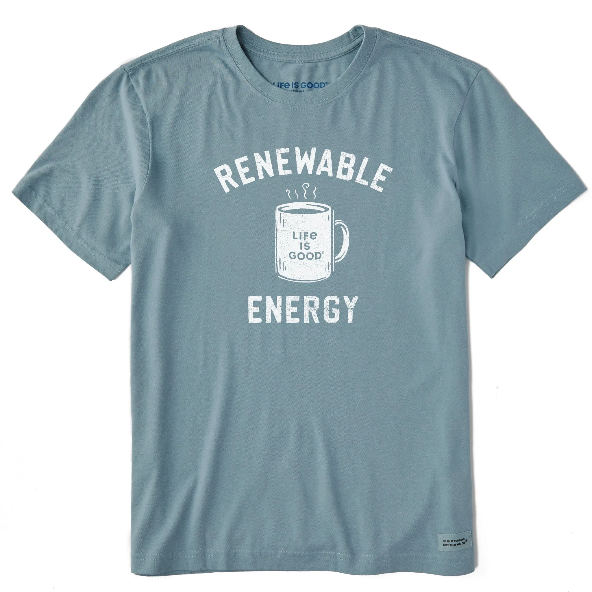 Men's Renewable Energy Mug Short Sleeve Tee Life is Good