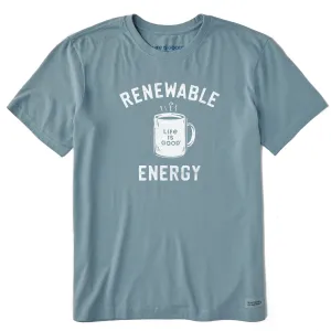 Men's Renewable Energy Mug Short Sleeve Tee Life is Good