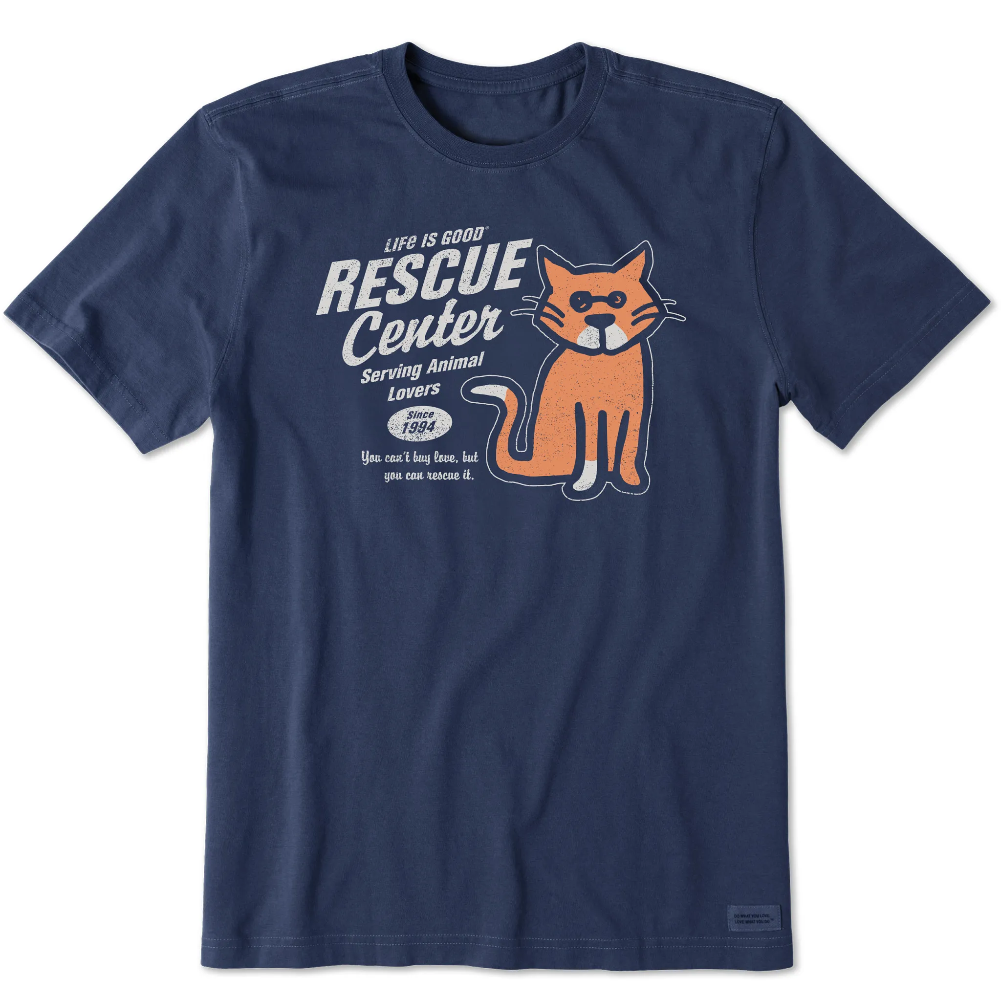 Men's Rescue Center Al Short Sleeve Crusher Tee Life is Good