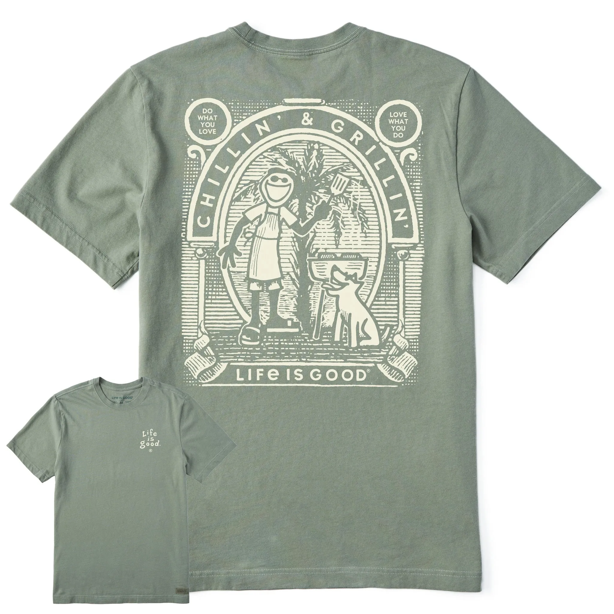 Men's Retro Chillin' & Grillin' Short Sleeve Tee Life is Good
