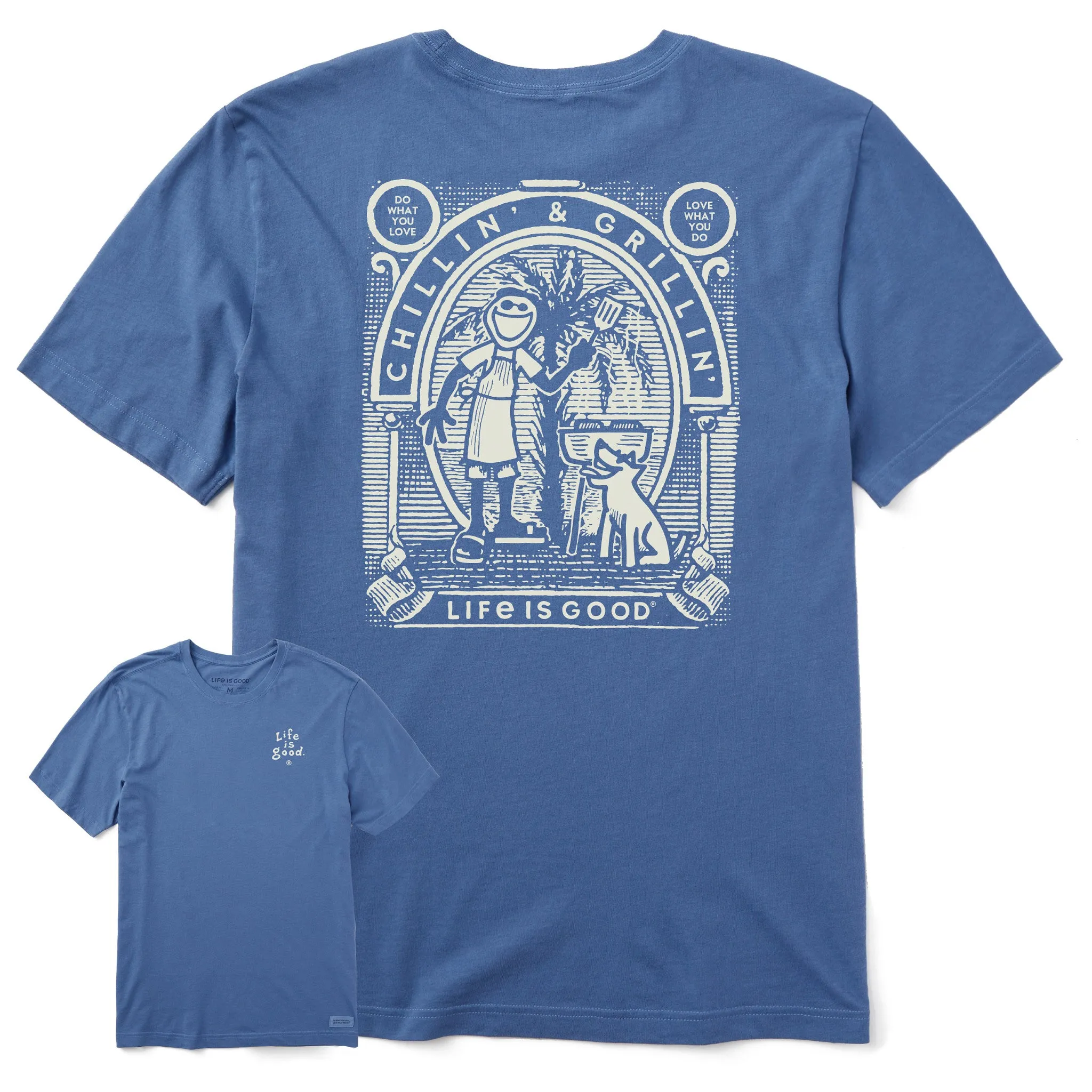 Men's Retro Chillin' & Grillin' Short Sleeve Tee Life is Good