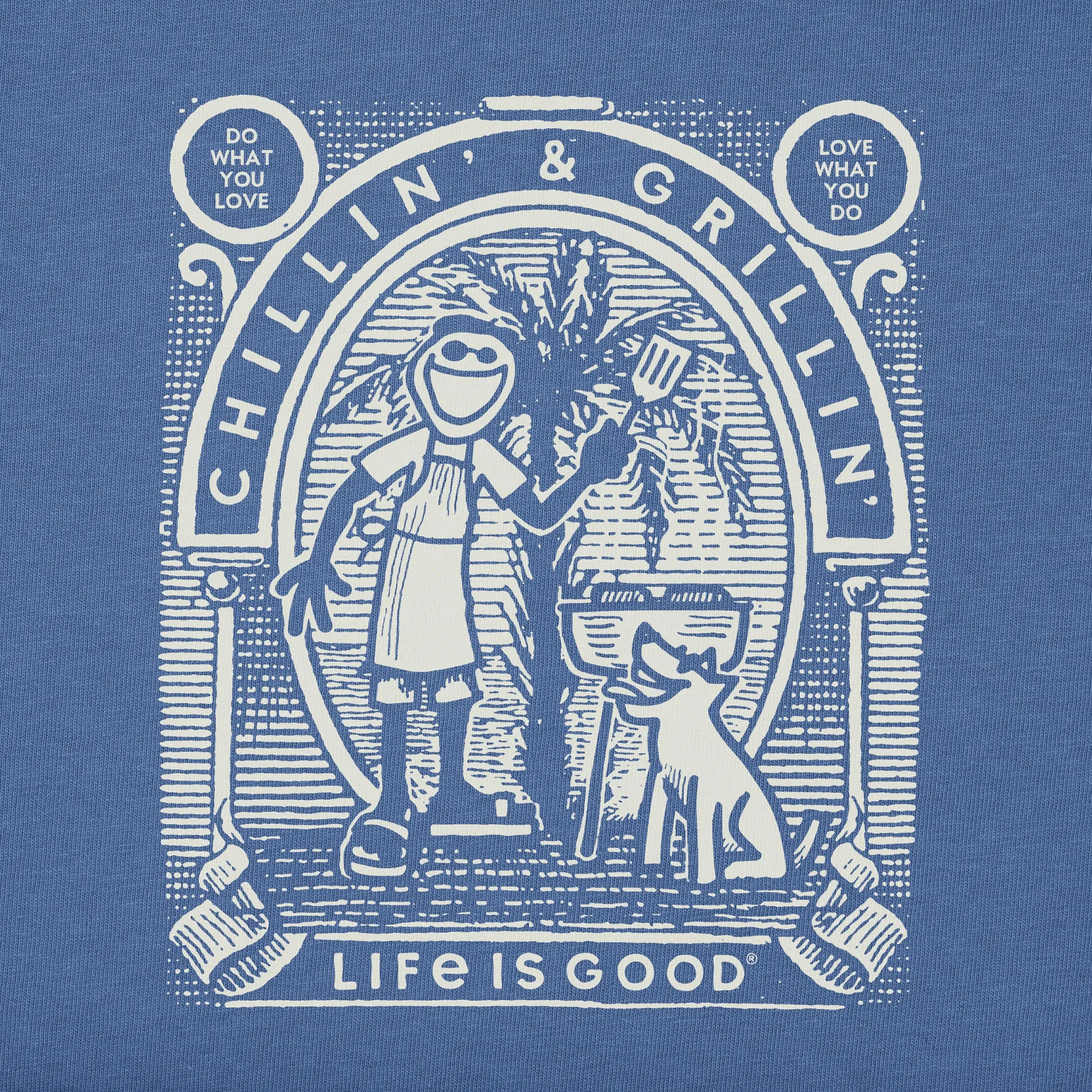 Men's Retro Chillin' & Grillin' Short Sleeve Tee Life is Good