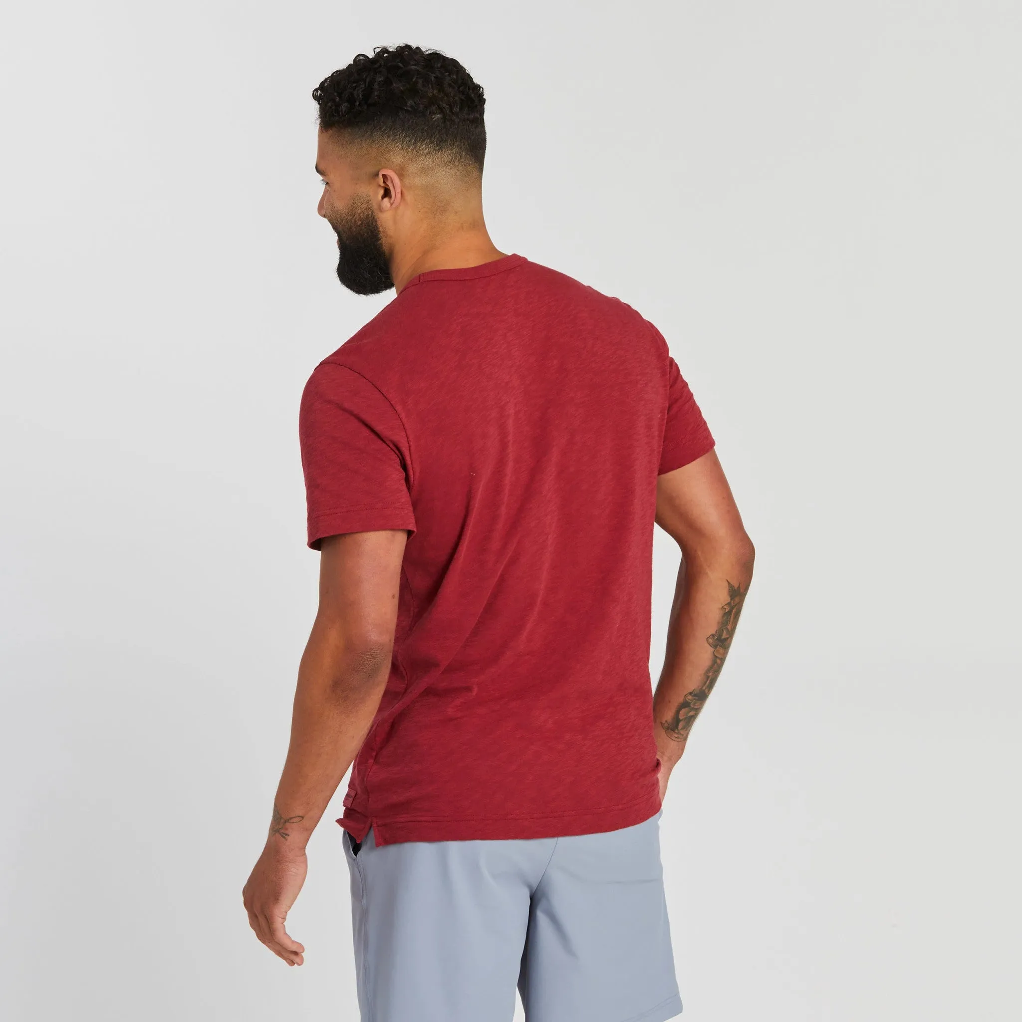 Men's Retro Mountainscape Textured Slub Tee Life is Good