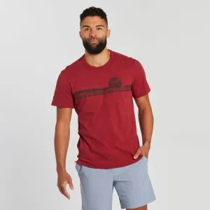 Men's Retro Mountainscape Textured Slub Tee Life is Good