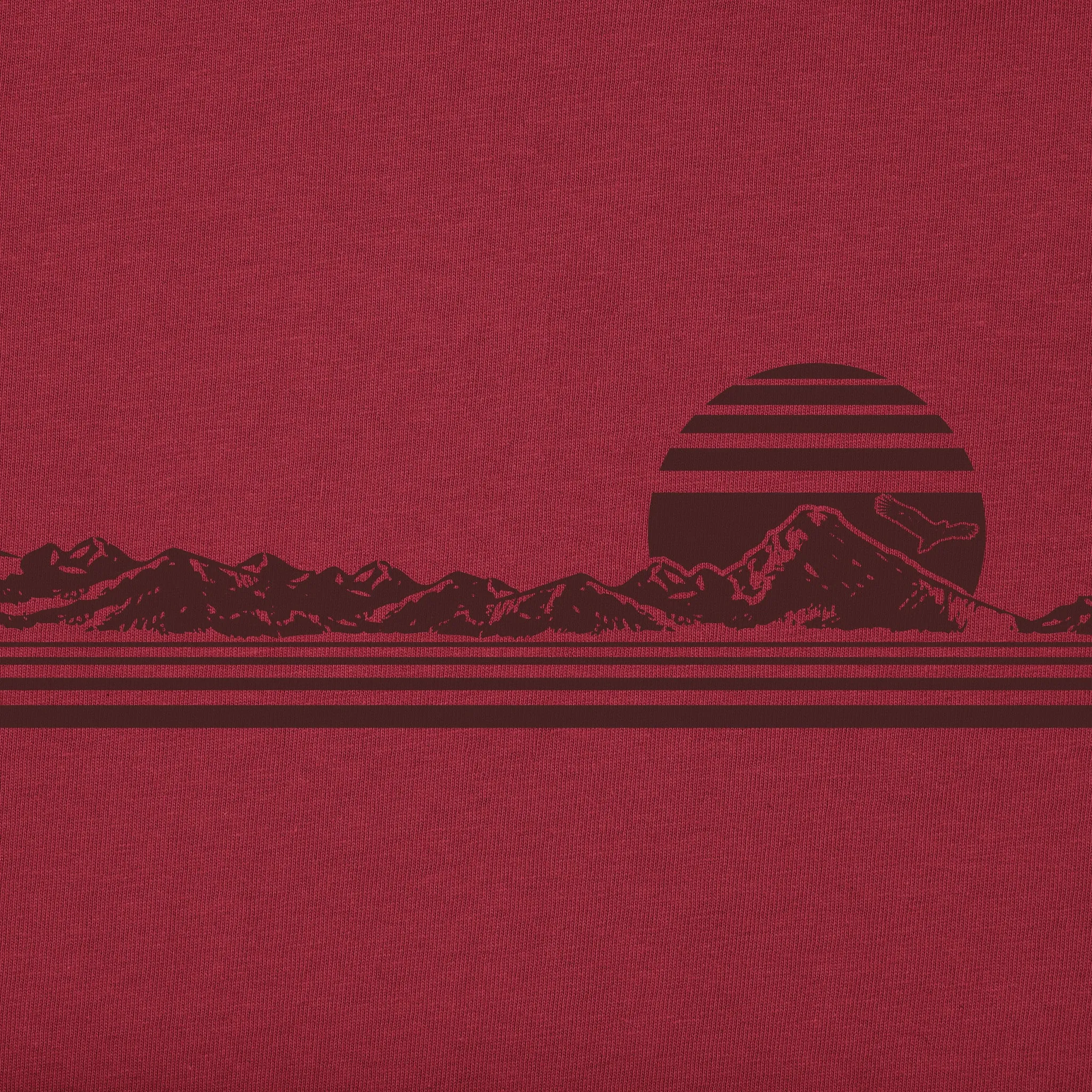 Men's Retro Mountainscape Textured Slub Tee Life is Good