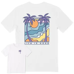 Men's Retro Palms Scene Short Sleeve Tee Life is Good