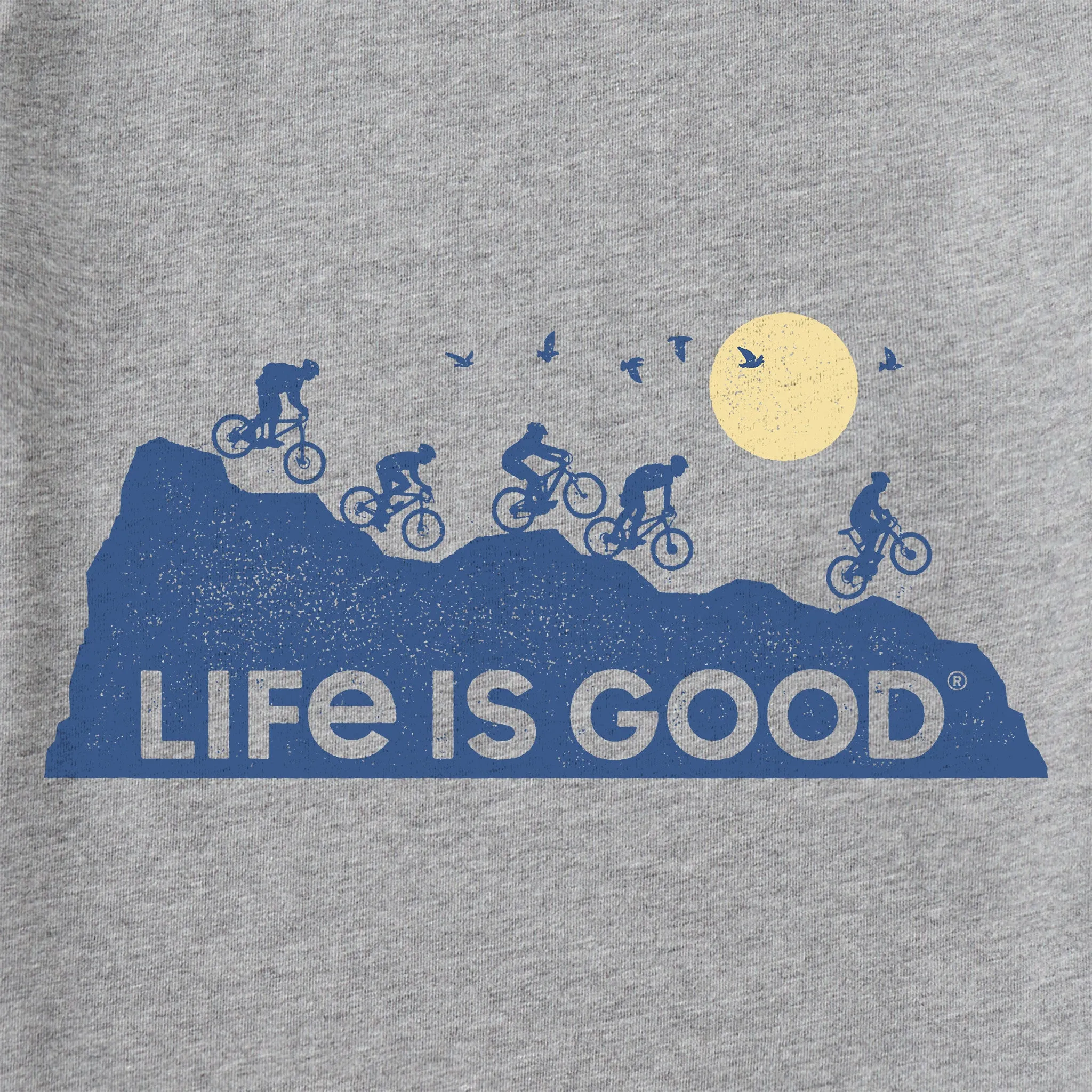 Men's Ride On And On Long Sleeve Crusher Tee Life is Good