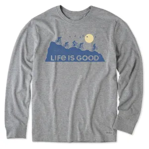 Men's Ride On And On Long Sleeve Crusher Tee Life is Good