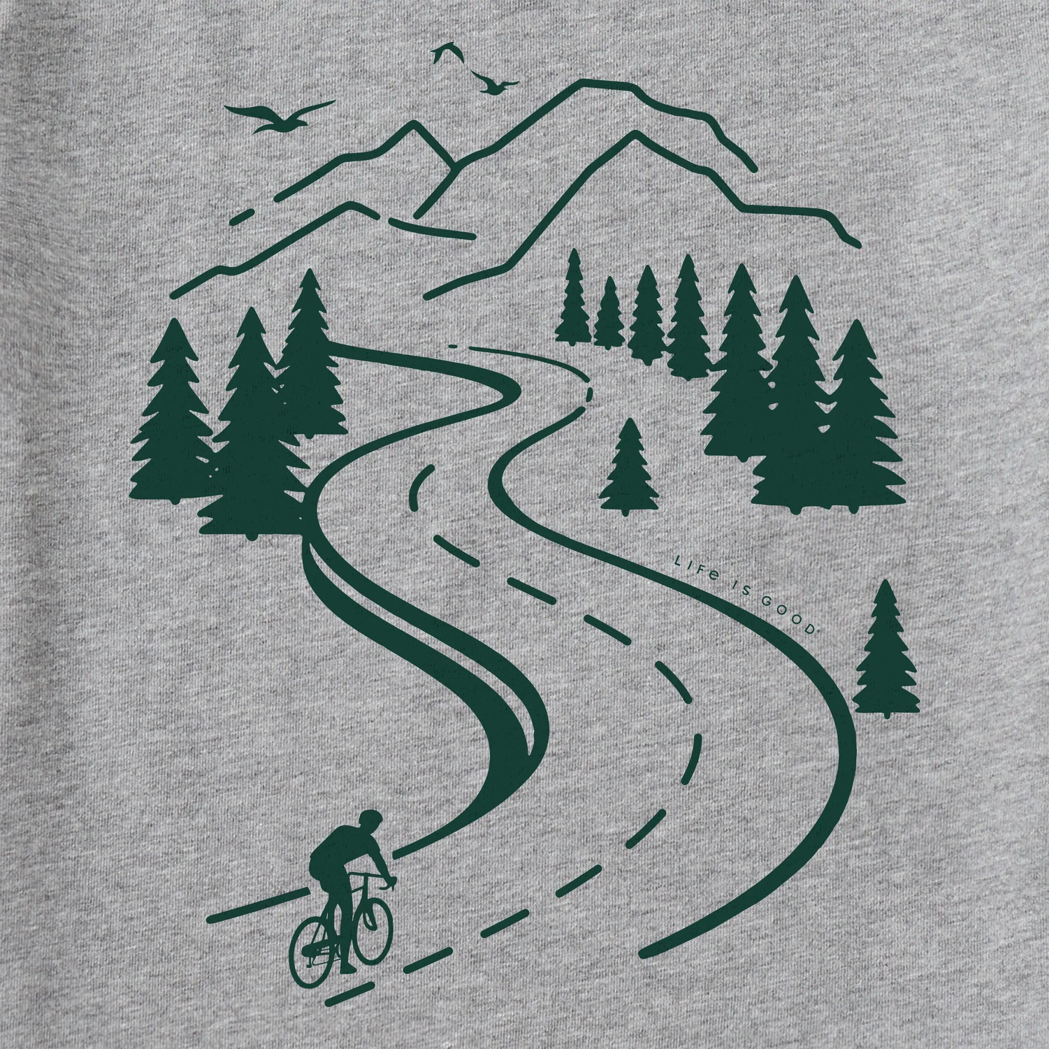 Men's Roadbike Short Sleeve Crusher Tee Life is Good