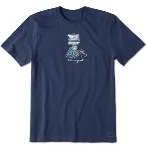 Men's Roaming Jake Short Sleeve Crusher Tee Life is Good