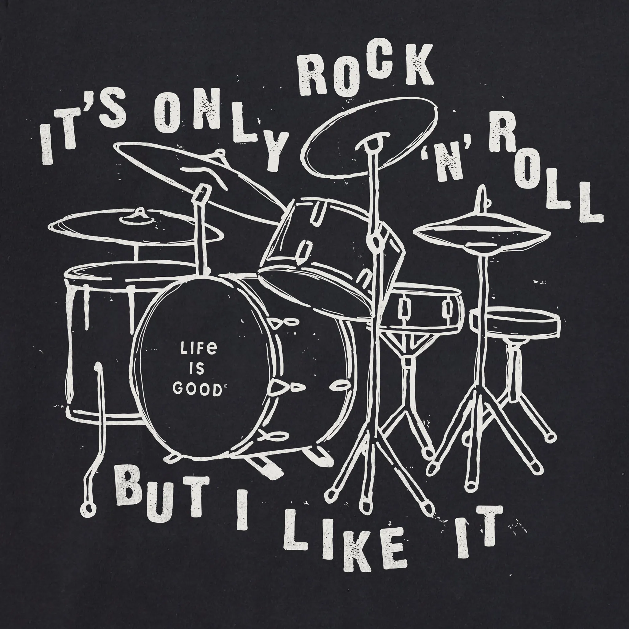 Men's Rock n Roll Short Sleeve Tee Life is Good