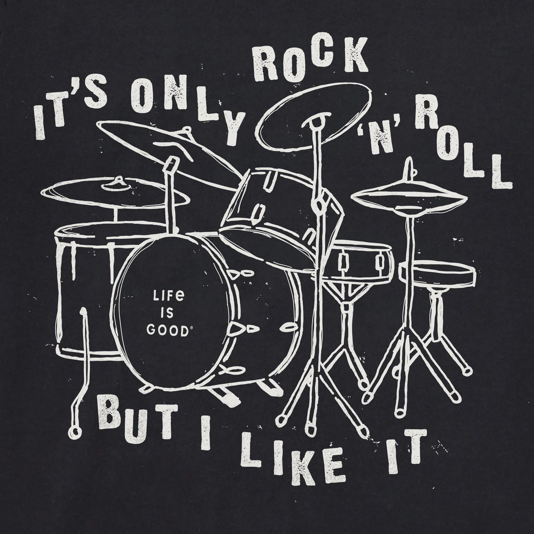 Men's Rock n Roll Short Sleeve Tee Life is Good