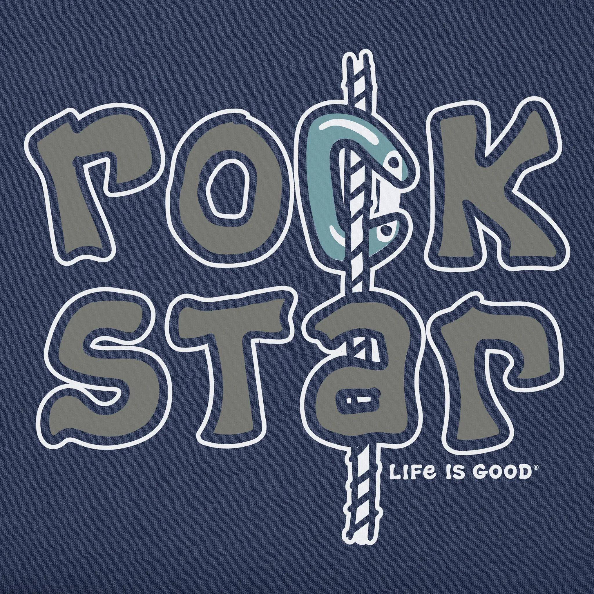Men's Rock Star Short Sleeve Crusher Tee Life is Good