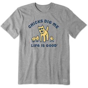 Men's Rocket Chicks Dig Me Short Sleeve Crusher Tee Life is Good