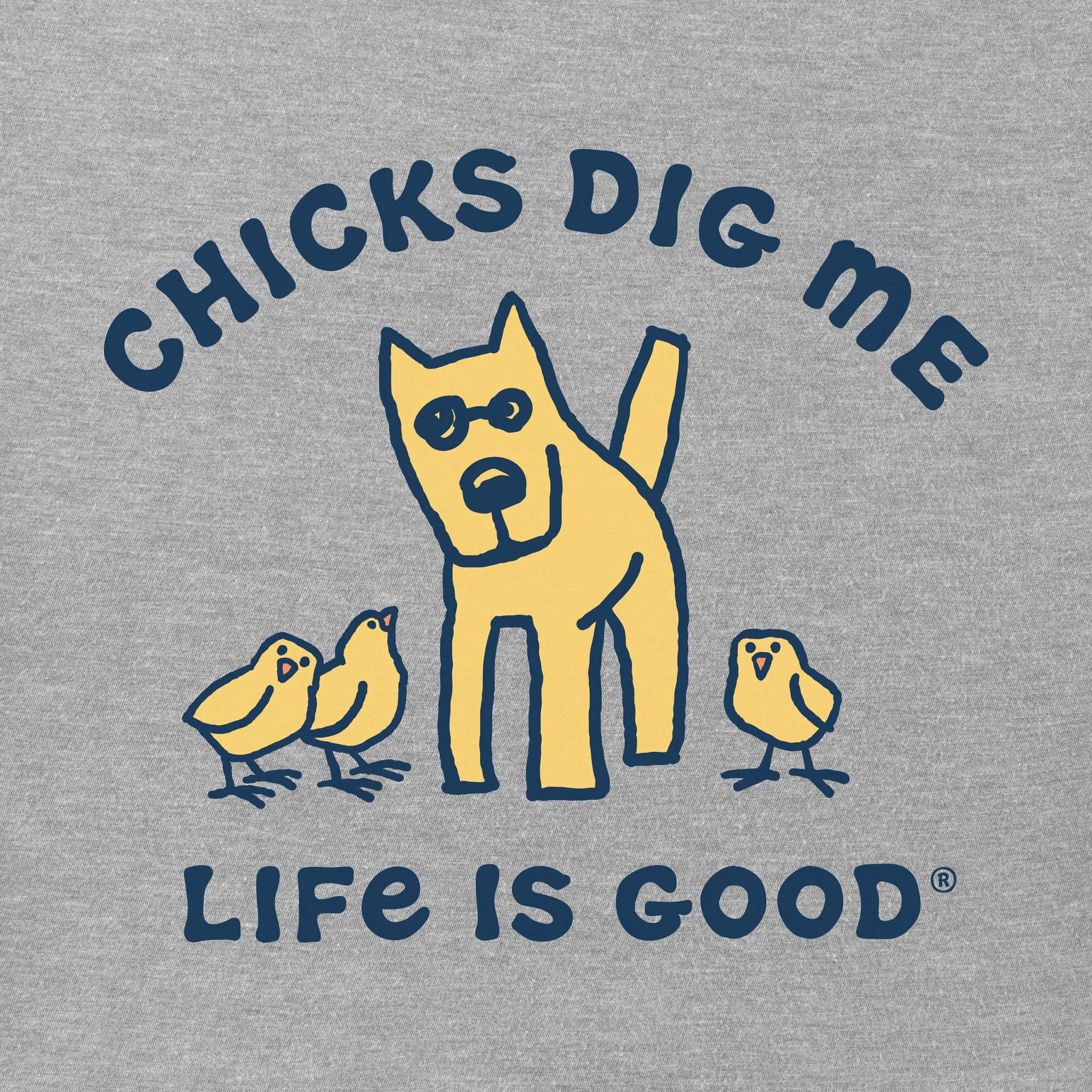 Men's Rocket Chicks Dig Me Short Sleeve Crusher Tee Life is Good