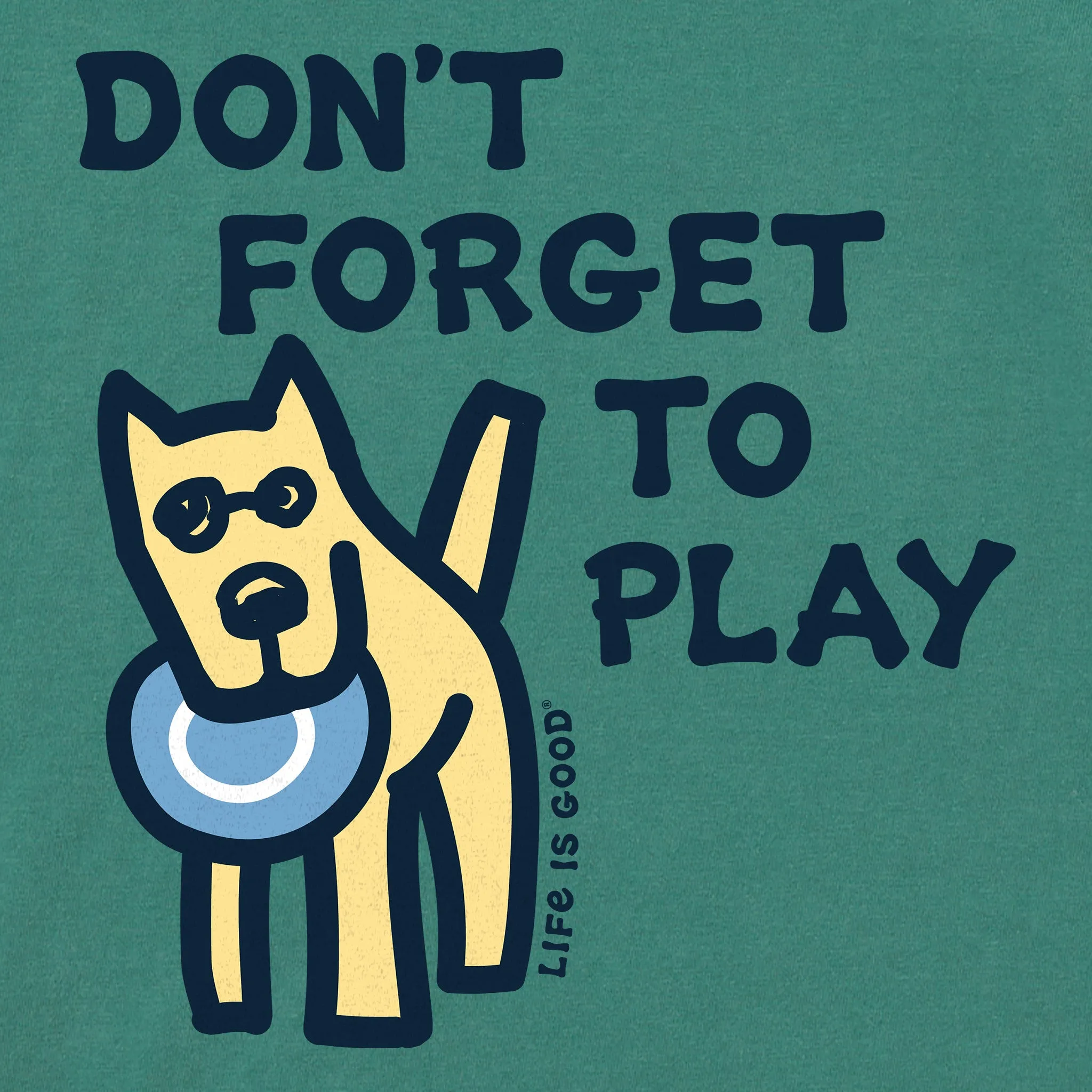 Men's Rocket Don't Forget to Play Short Sleeve Crusher Tee Life is Good