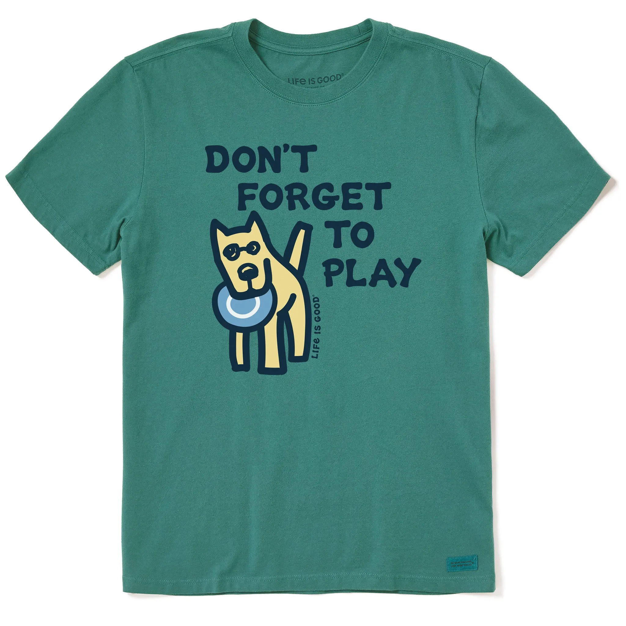 Men's Rocket Don't Forget to Play Short Sleeve Crusher Tee Life is Good