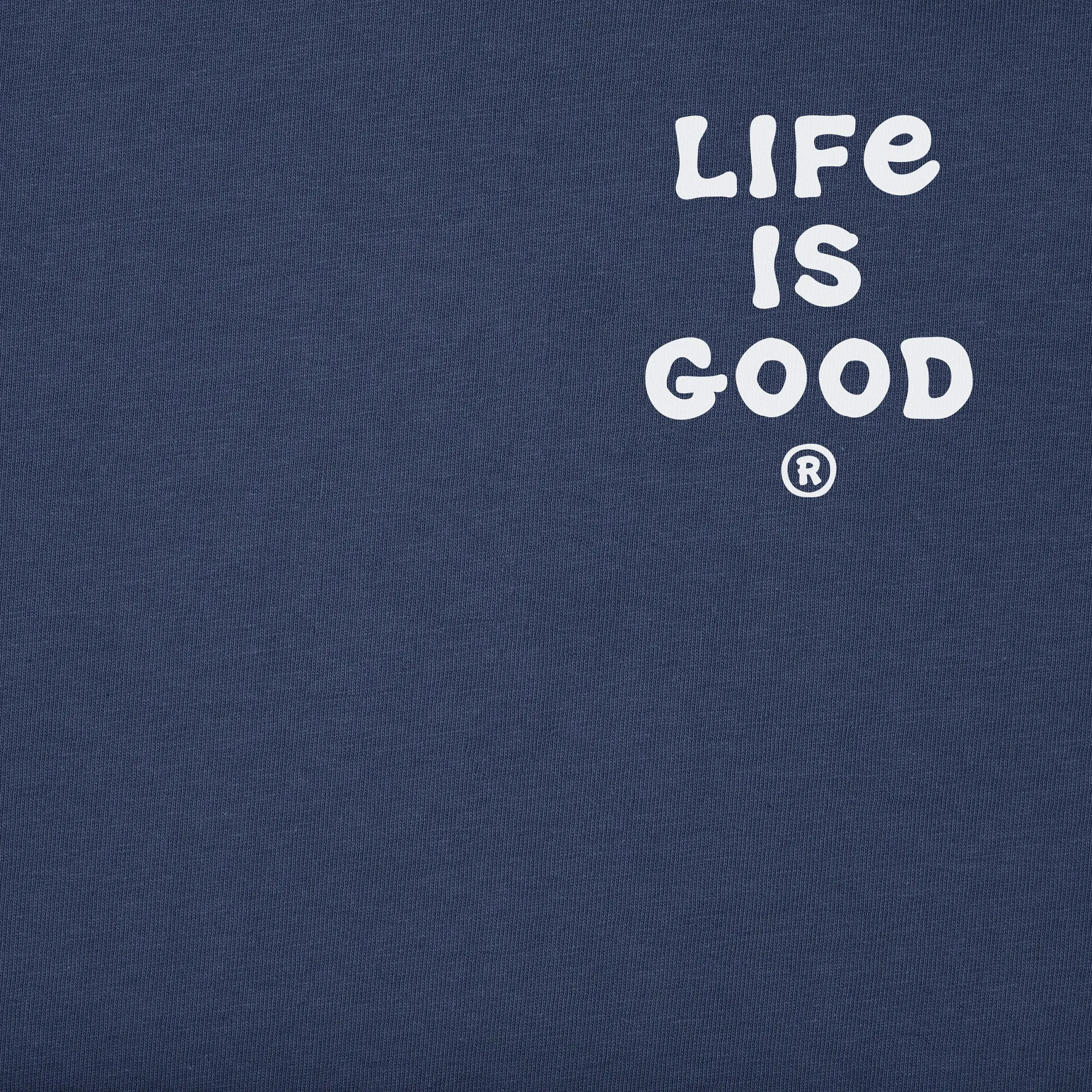 Men's Rocket Golf Dads Best Friends Short Sleeve Crusher Tee Life is Good