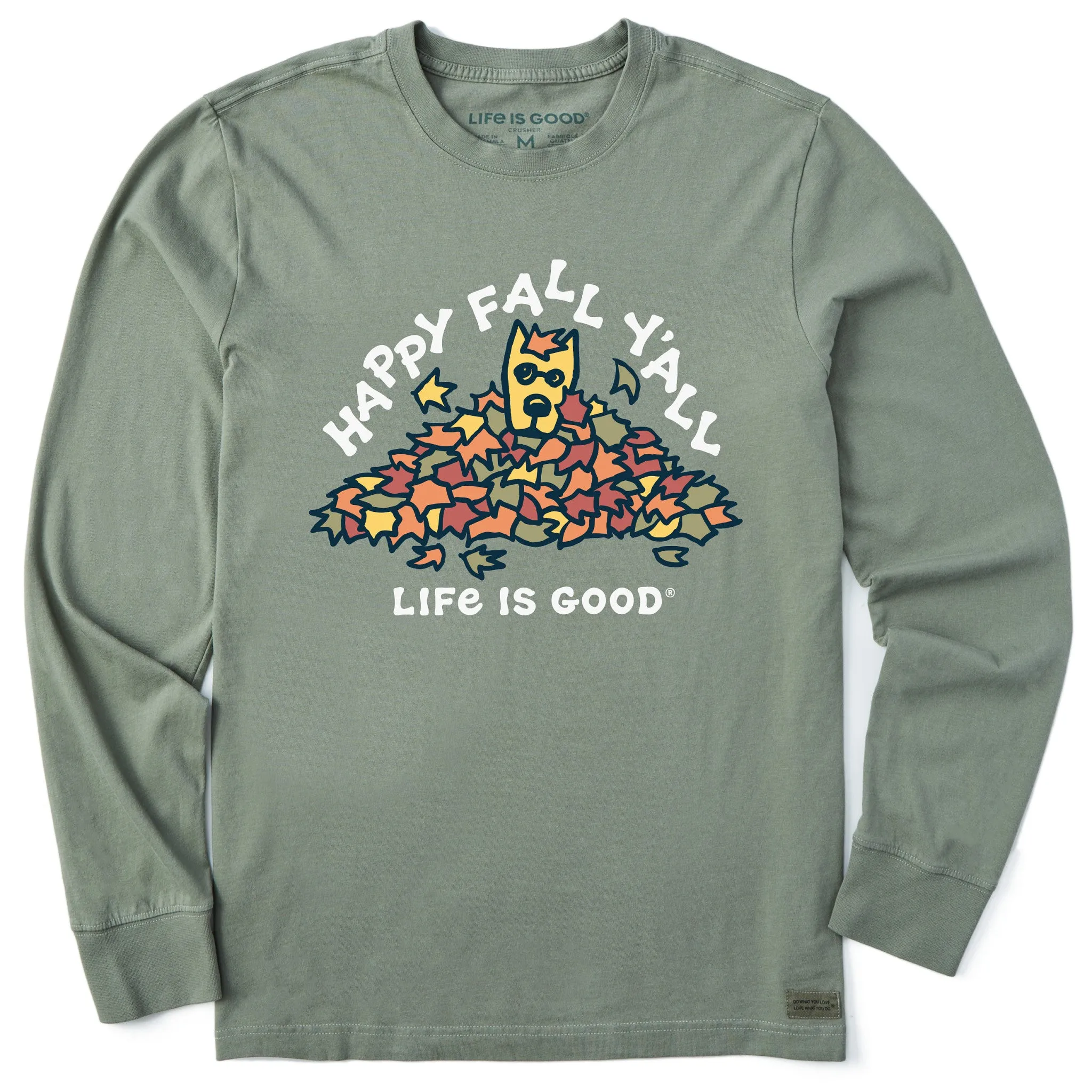 Men's Rocket Happy Fall Y'All Long Sleeve Crusher Tee Life is Good