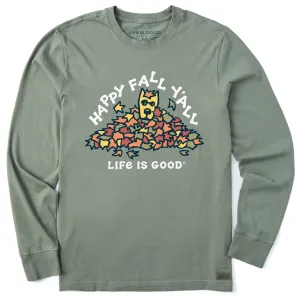 Men's Rocket Happy Fall Y'All Long Sleeve Crusher Tee Life is Good