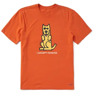 Men's Rocket I Accept Cookies Short Sleeve Crusher Tee Life is Good