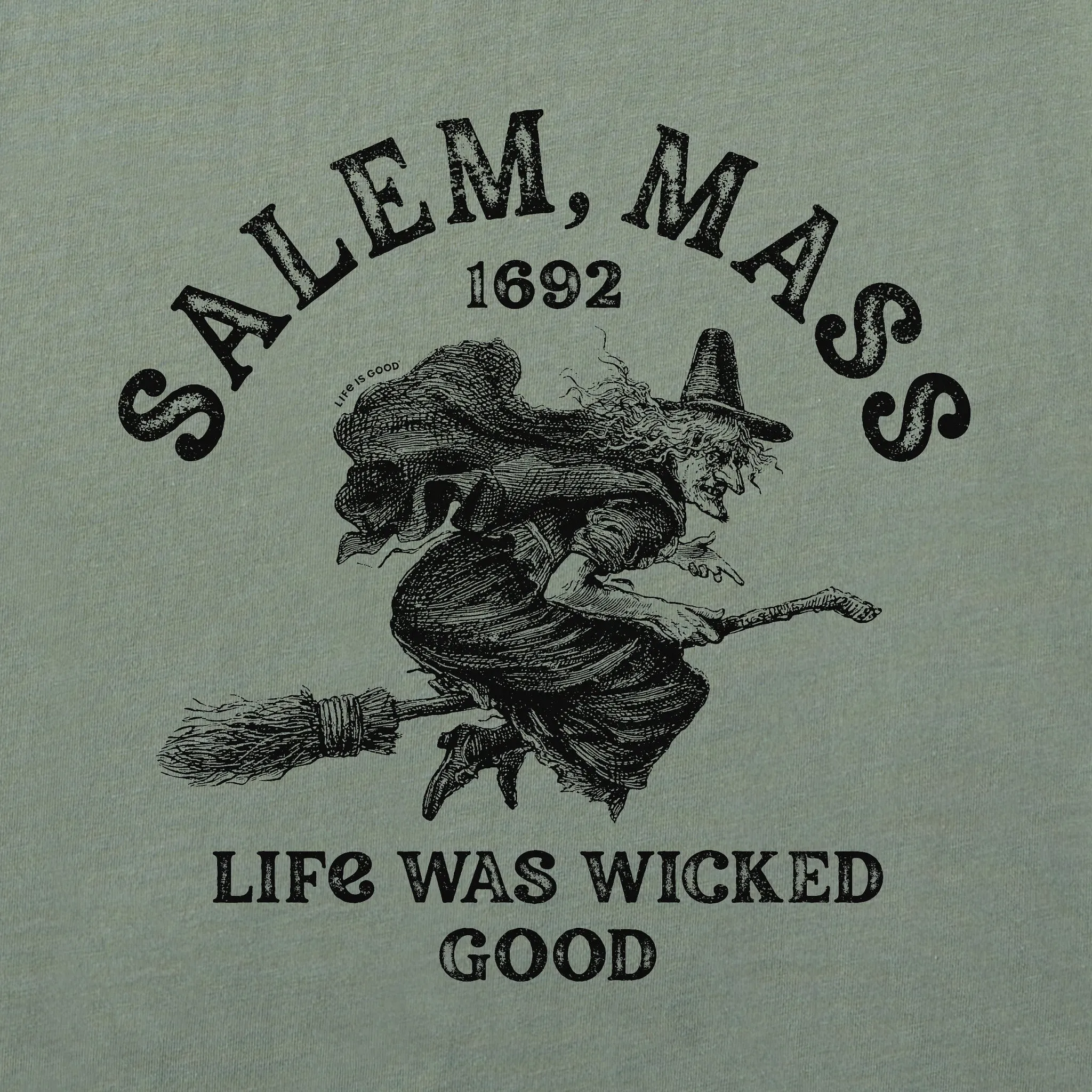 Men's Salem 1692 Long Sleeve Crusher Tee Life is Good