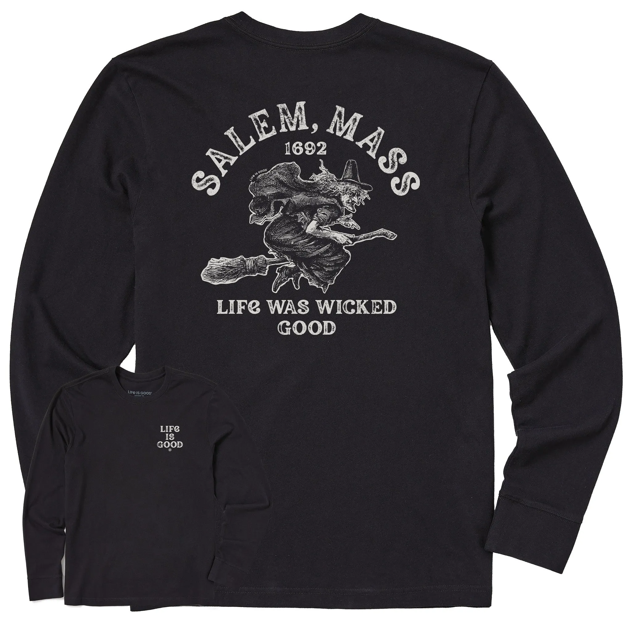 Men's Salem 1692 Long Sleeve Crusher Tee Life is Good