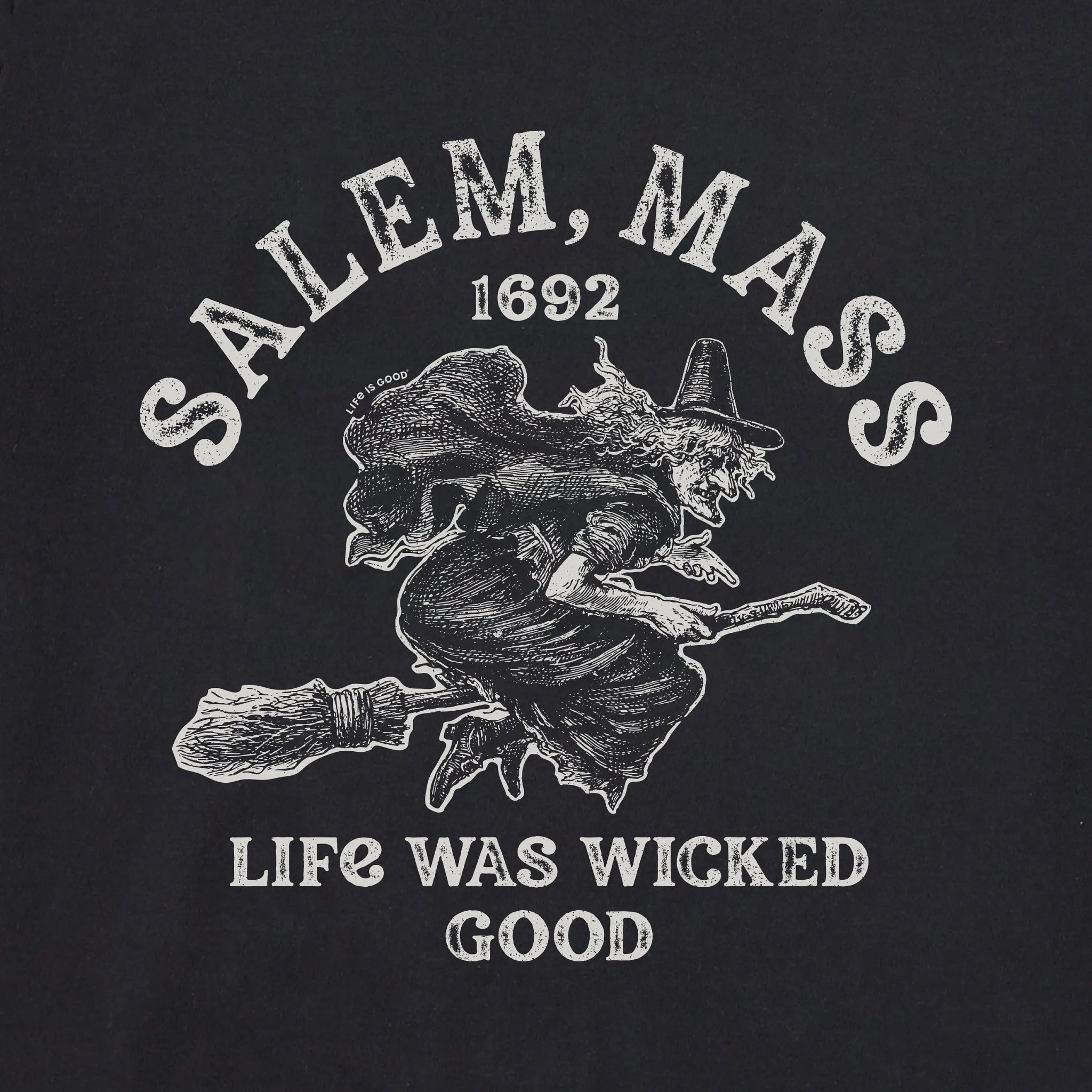 Men's Salem 1692 Long Sleeve Crusher Tee Life is Good