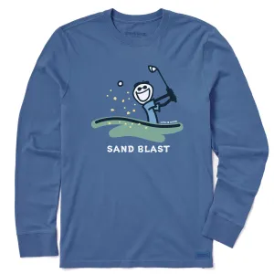 Men's Sand Blast Golf Long Sleeve Crusher Tee Life is Good