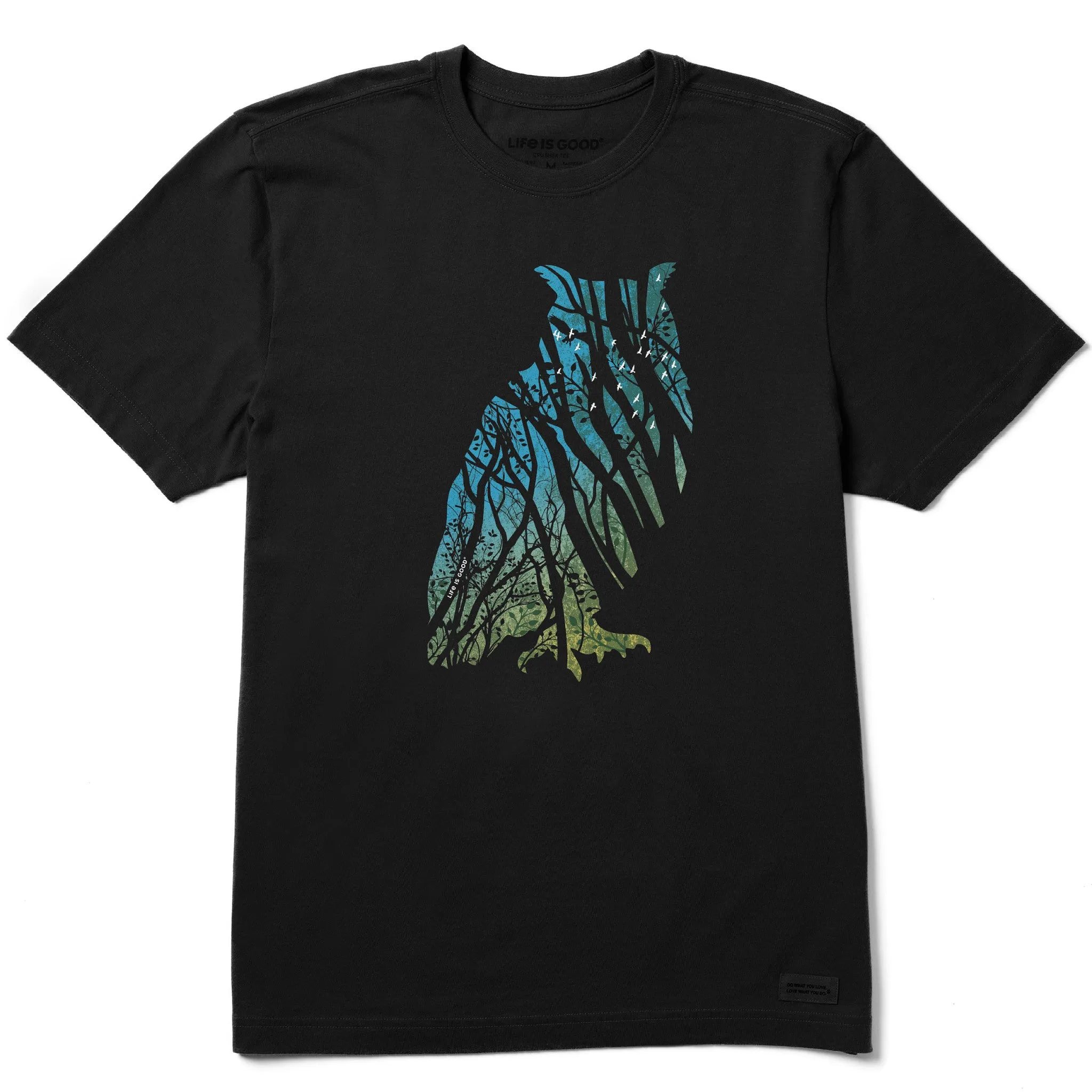 Men's Scenic Owl Short Sleeve Crusher Tee Life is Good